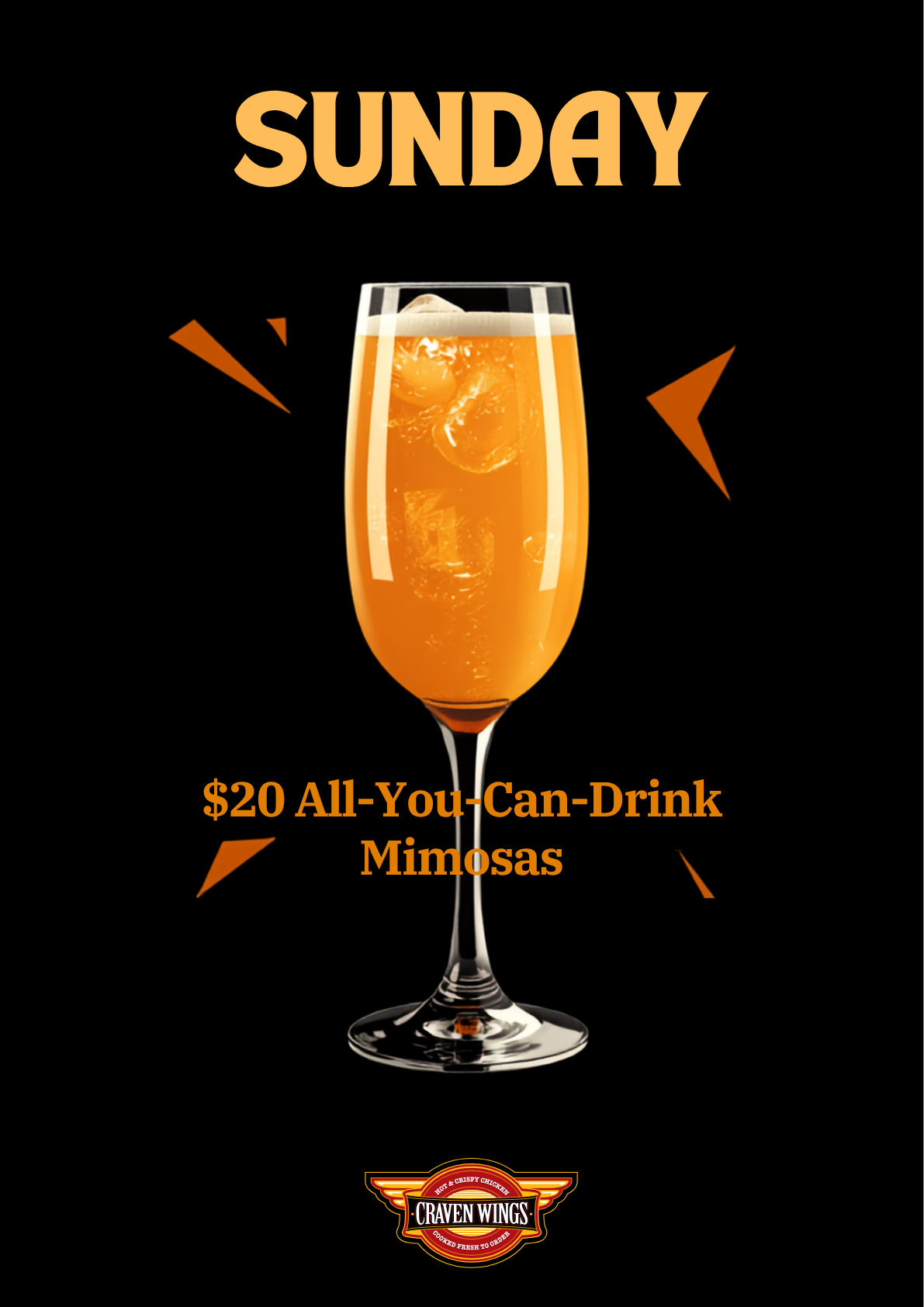 Craven Wings Sunday Mimosa